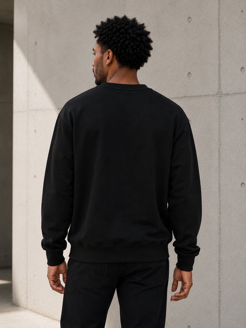 ORVIK Essential Crewneck Sweatshirt – Black
