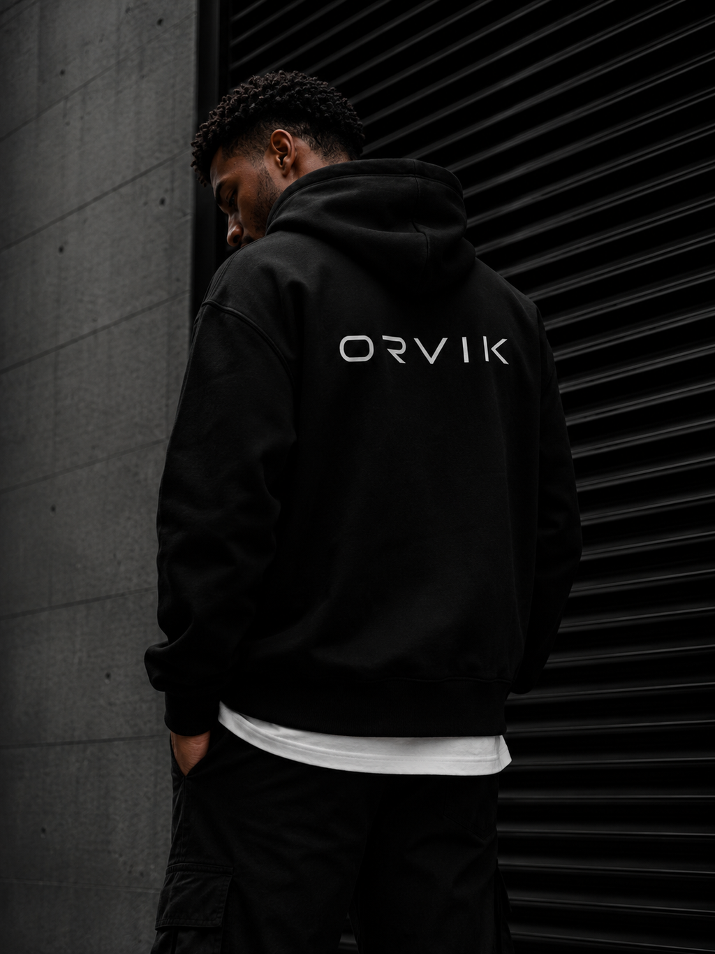 ORVIK Zip Hoodie – Black