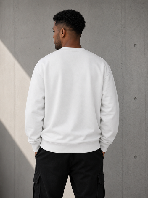 ORVIK Essential Crewneck Sweatshirt – White