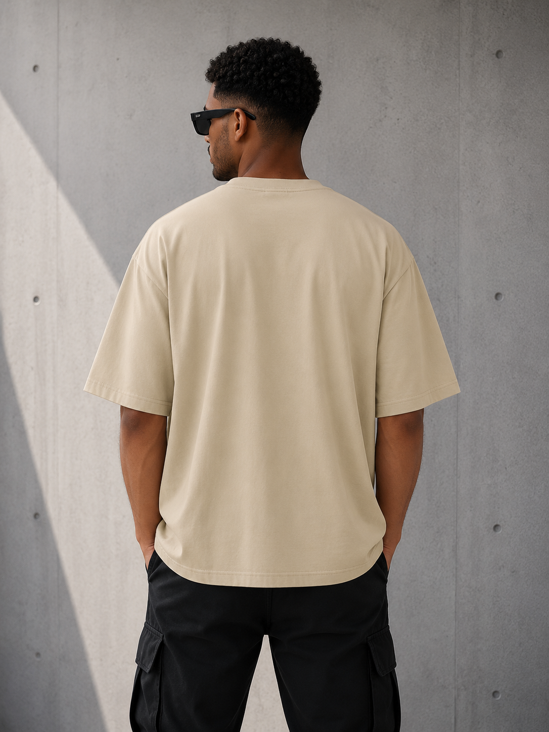 ORVIK Oversized T-Shirt – Sand Beige