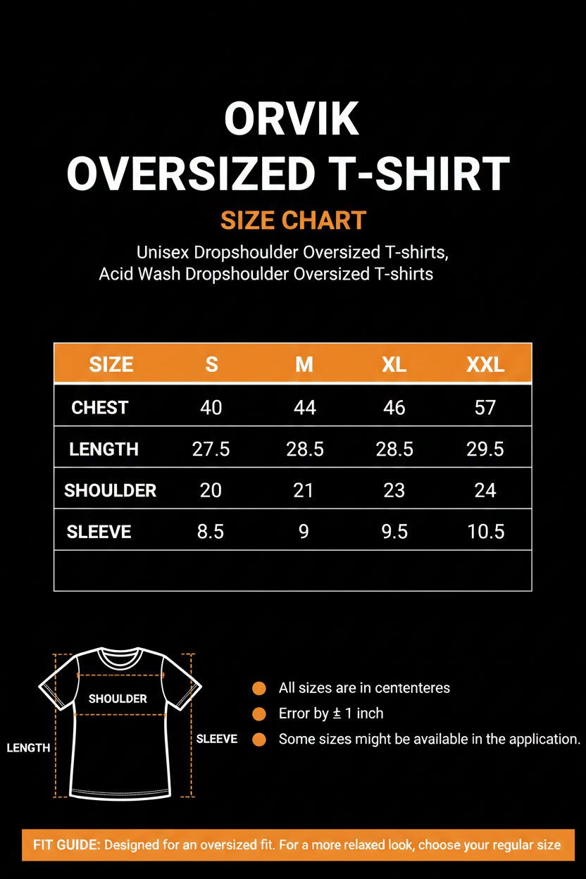 ORVIK Discipline Oversized 220 GSM Premium Cotton Graphic T-Shirt | Unisex Streetwear