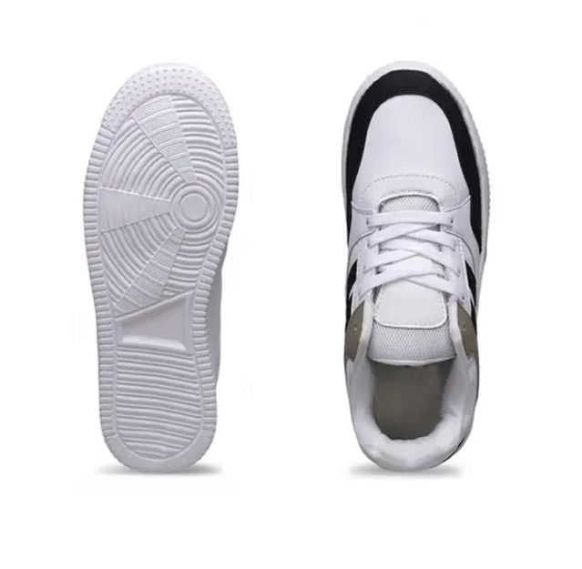 Men’s Black Stylish Sports Sneakers – Casual Running Shoes